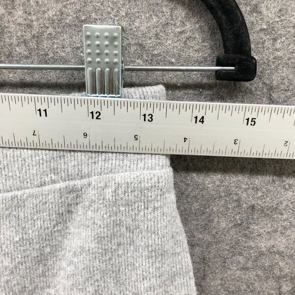 Zara Wide Leg Sweater Pants Womens S Gray Pull On Knit Fleece Soft Lounge - Picture 6 of 9